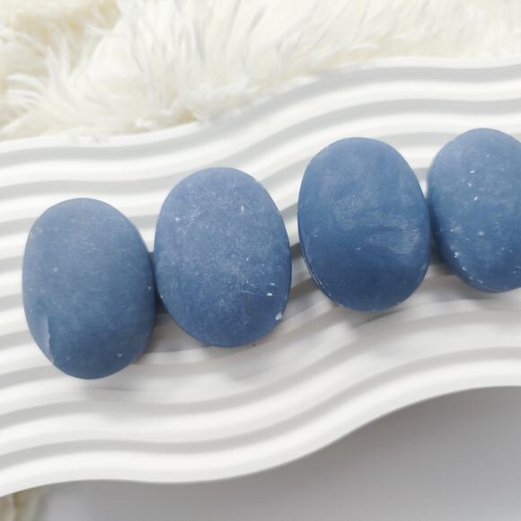 Angelite Palm Stone Healing Crystal - Picture 5 of 8